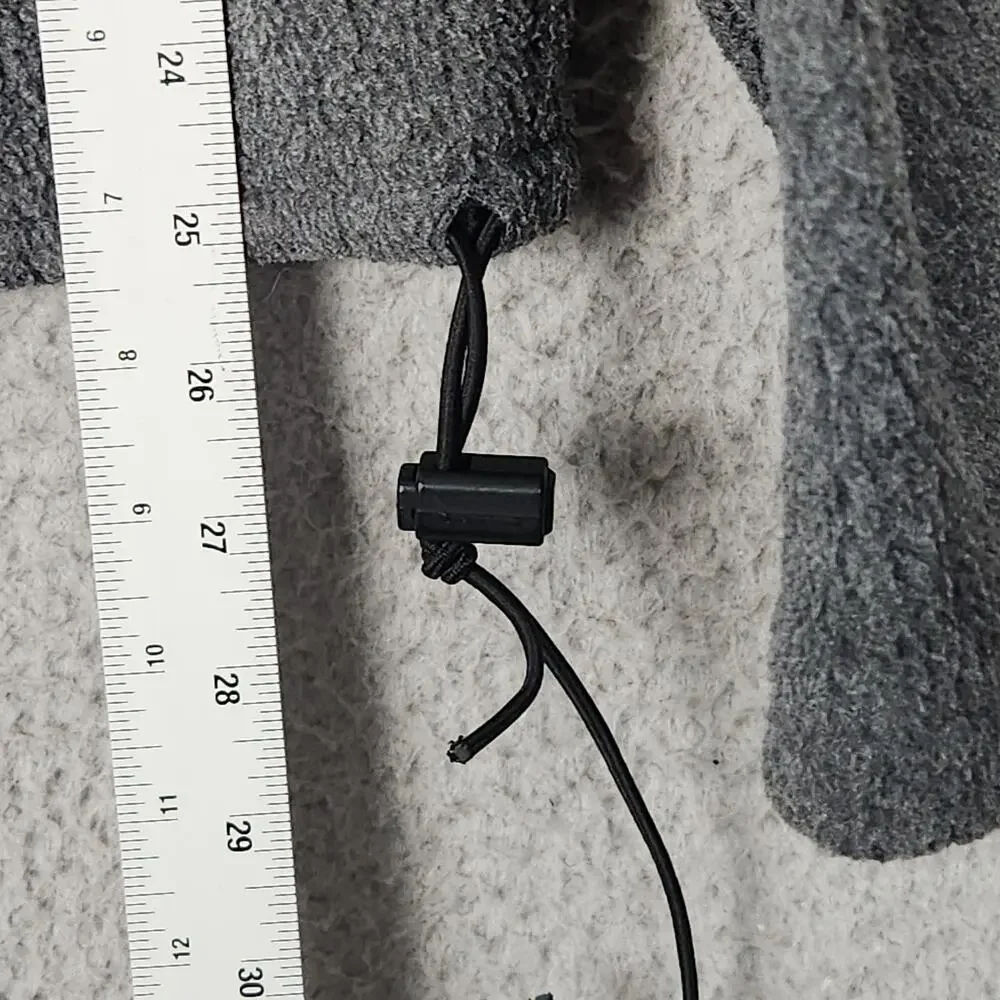 VINTAGE J CREW Sweater Mens Medium Gray 90s Oarsman MADE IN USA Half Zip Comfy
